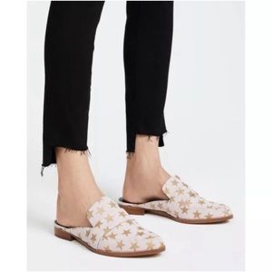 Rebecca Minkoff Mika Mules Galaxy/creme Slip On Stars Suede Loafer 8